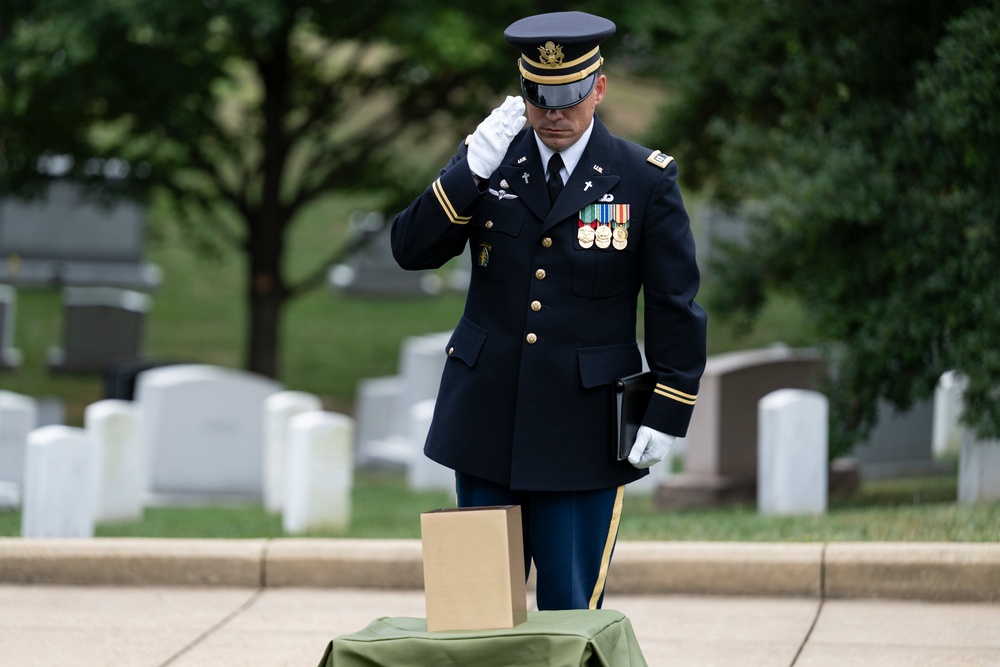Full Military Funeral Honors with Escort are Conducted for U.S. Army Maj. Jan Nilsson in Section 30