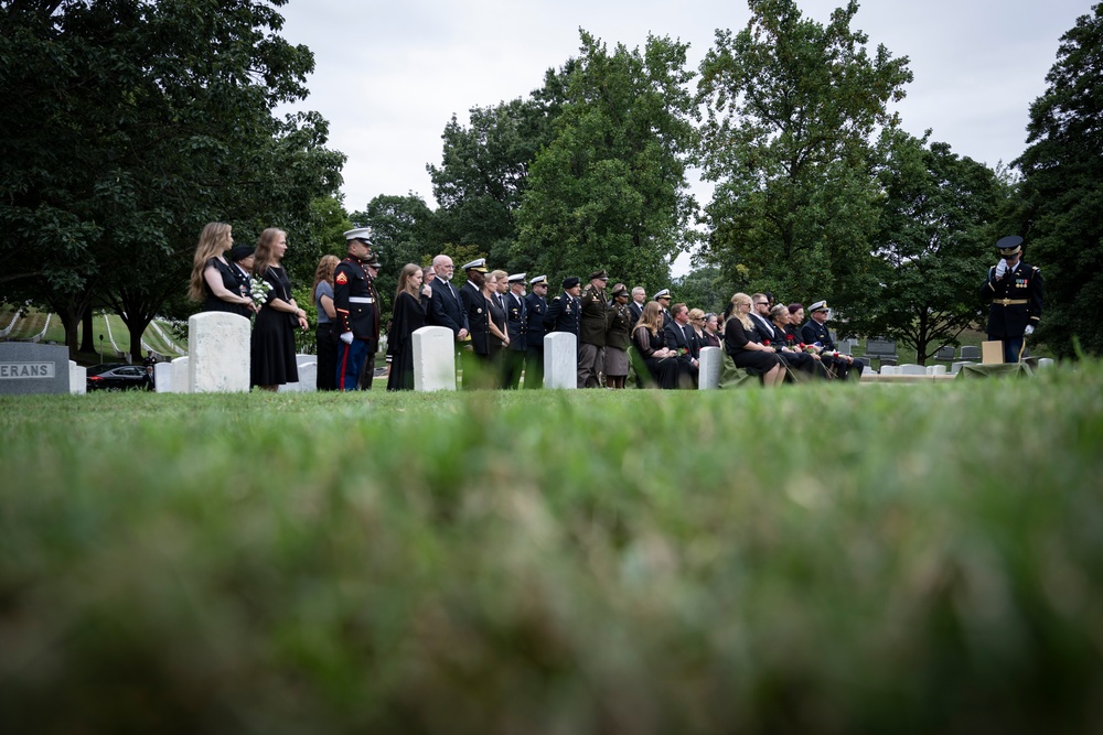Full Military Funeral Honors with Escort are Conducted for U.S. Army Maj. Jan Nilsson in Section 30