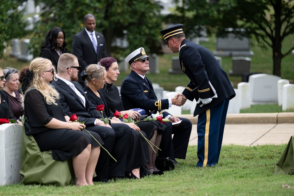 Full Military Funeral Honors with Escort are Conducted for U.S. Army Maj. Jan Nilsson in Section 30