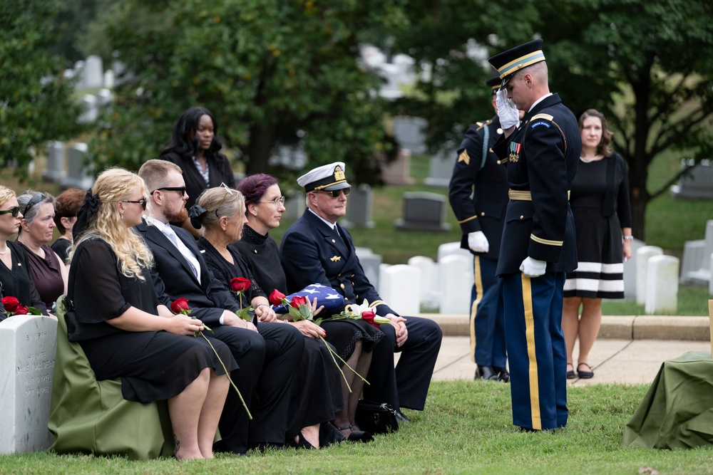 Full Military Funeral Honors with Escort are Conducted for U.S. Army Maj. Jan Nilsson in Section 30