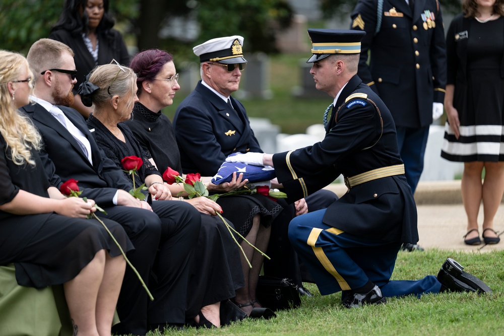 Full Military Funeral Honors with Escort are Conducted for U.S. Army Maj. Jan Nilsson in Section 30