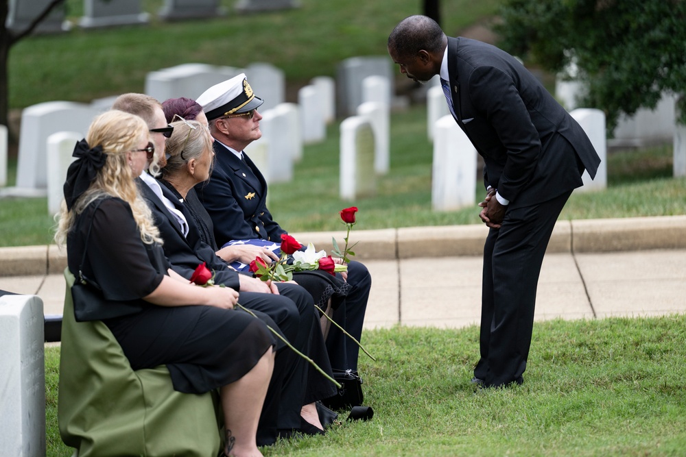 Full Military Funeral Honors with Escort are Conducted for U.S. Army Maj. Jan Nilsson in Section 30