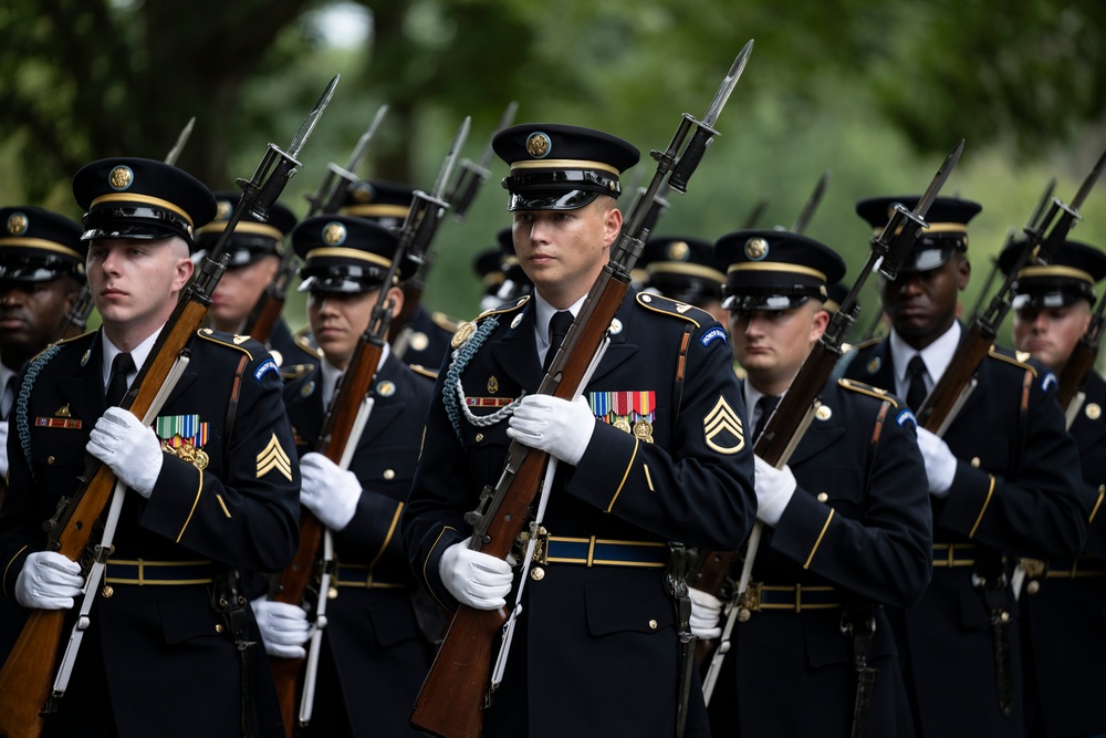 Full Military Funeral Honors with Escort are Conducted for U.S. Army Maj. Jan Nilsson in Section 30