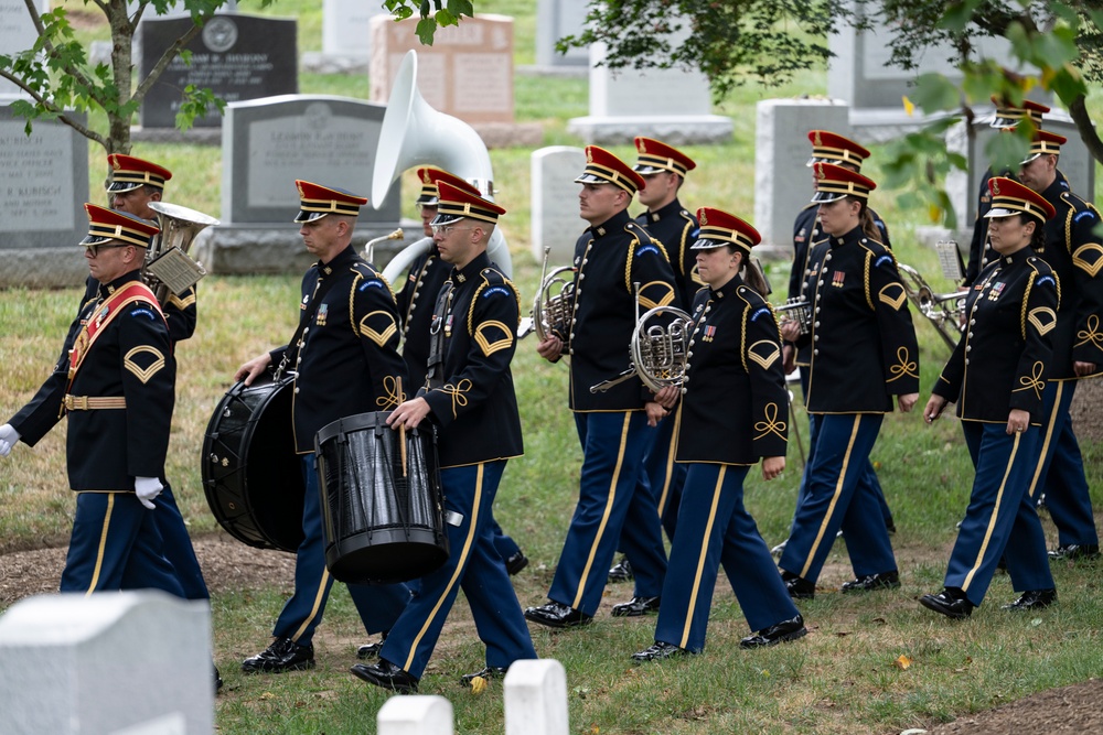 Full Military Funeral Honors with Escort are Conducted for U.S. Army Maj. Jan Nilsson in Section 30