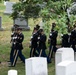 Full Military Funeral Honors with Escort are Conducted for U.S. Army Maj. Jan Nilsson in Section 30
