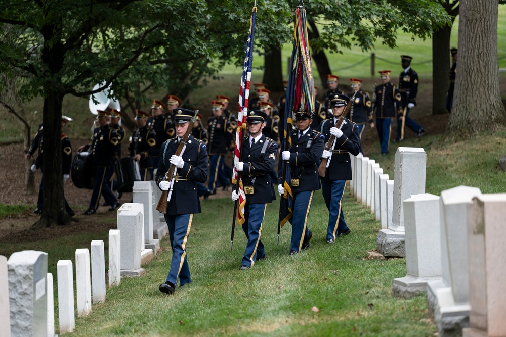 Full Military Funeral Honors with Escort are Conducted for U.S. Army Maj. Jan Nilsson in Section 30