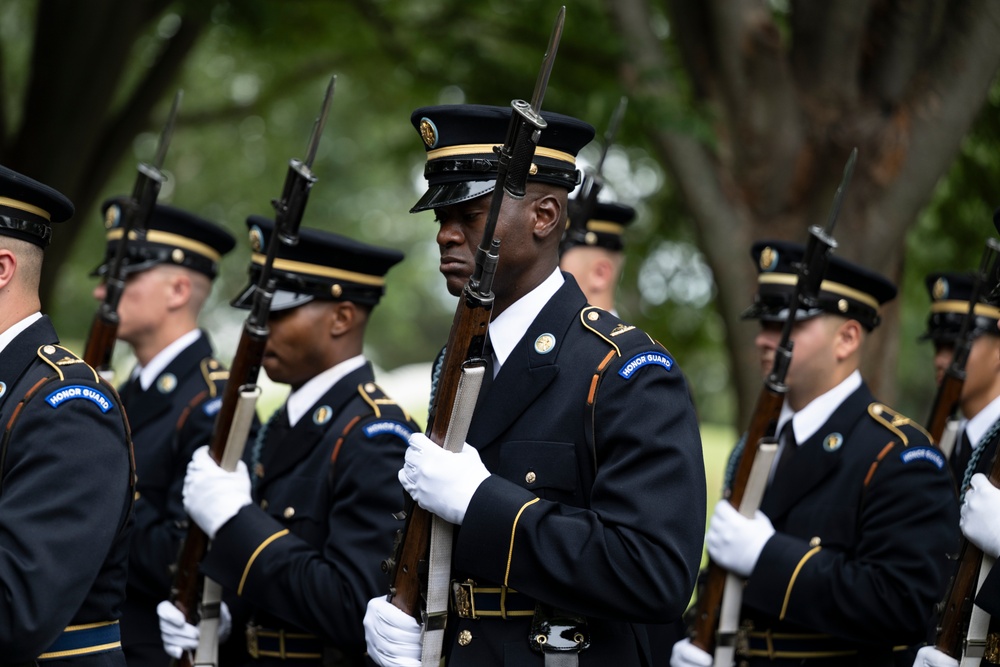 Full Military Funeral Honors with Escort are Conducted for U.S. Army Maj. Jan Nilsson in Section 30