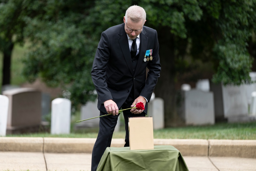 Full Military Funeral Honors with Escort are Conducted for U.S. Army Maj. Jan Nilsson in Section 30