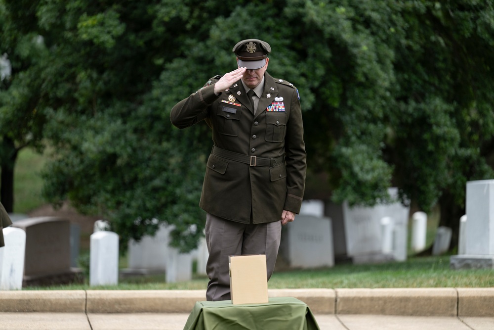 Full Military Funeral Honors with Escort are Conducted for U.S. Army Maj. Jan Nilsson in Section 30