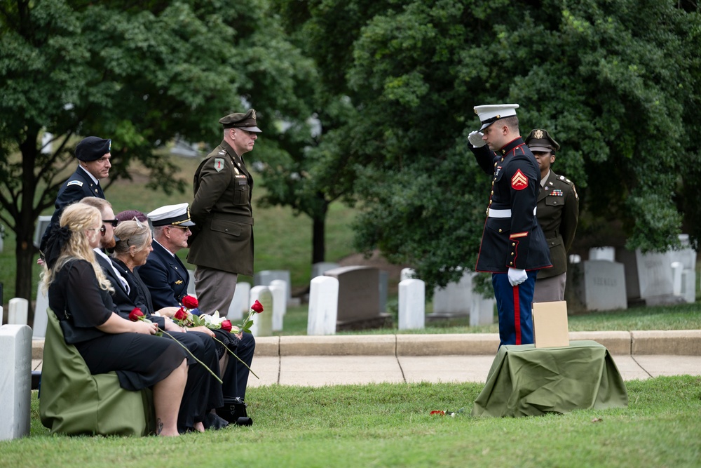 Full Military Funeral Honors with Escort are Conducted for U.S. Army Maj. Jan Nilsson in Section 30