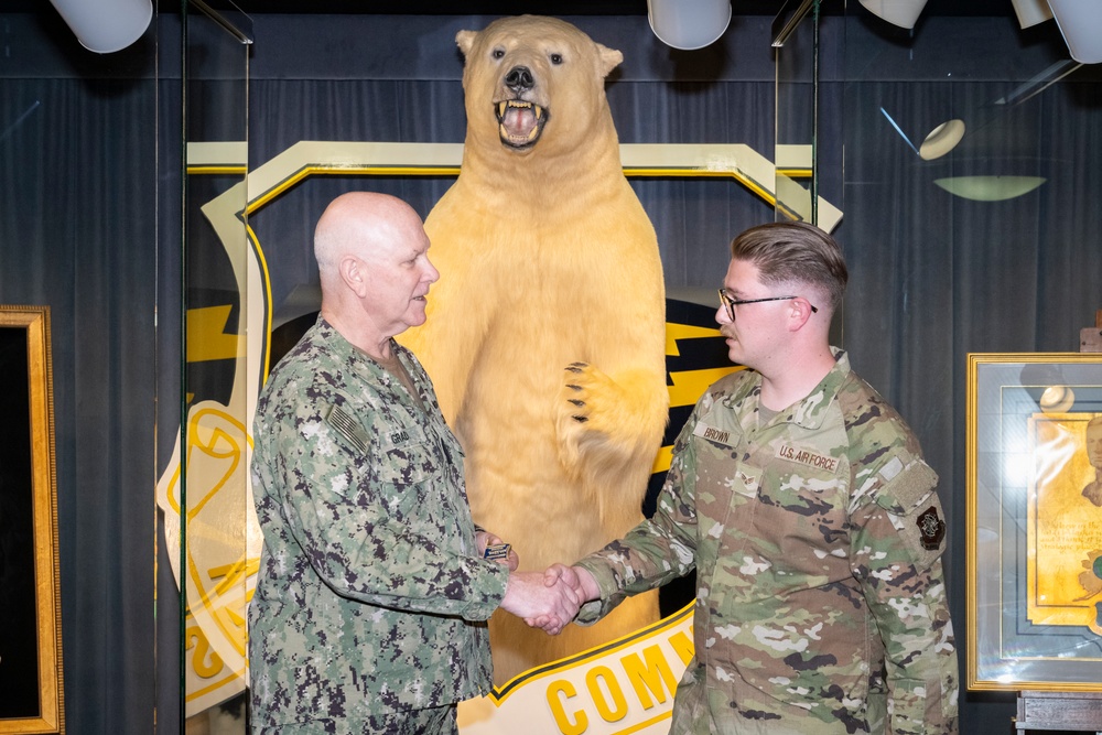 Vice Chairman of the Joint Chiefs of Staff coins JBER Airmen