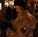 Soldier Hands out Candy