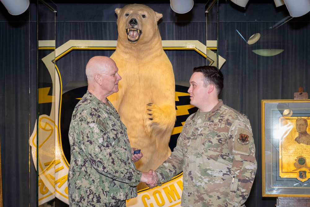 Vice Chairman of the Joint Chiefs of Staff coins JBER Airmen