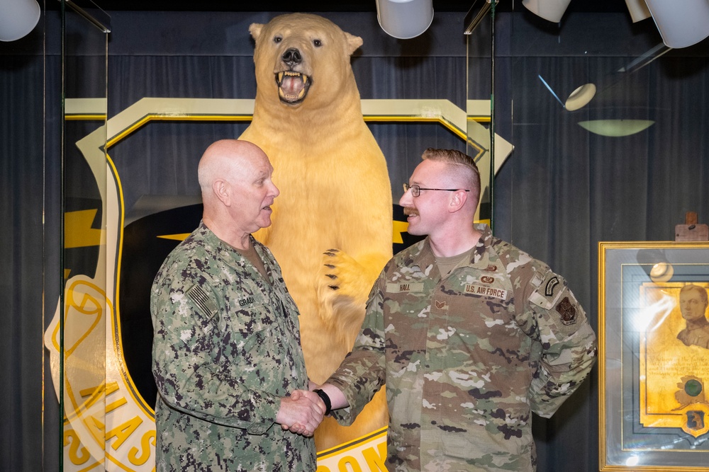 Vice Chairman of the Joint Chiefs of Staff coins JBER Airmen