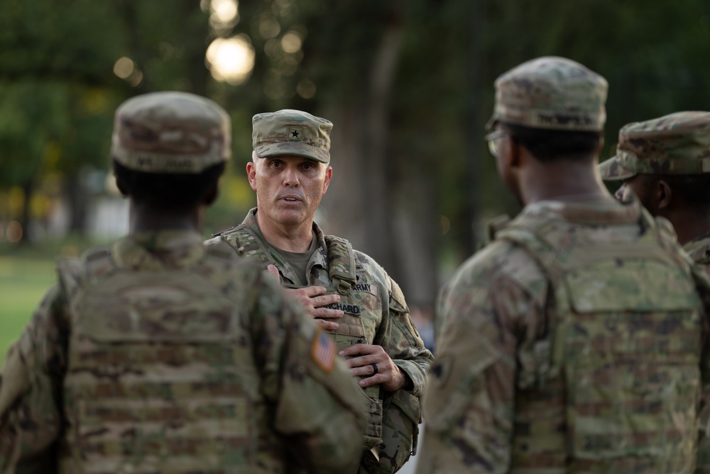 JTF-D.C. National Guard Commanding General, and Soldier Enlisted Leader Visit D.C. Safe and Beautiful Task Force