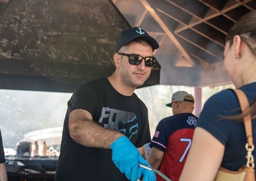 Ronald Reagan Holds Command Picnic