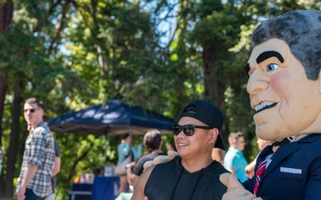 Ronald Reagan Holds Command Picnic