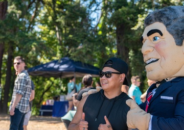 Ronald Reagan Holds Command Picnic