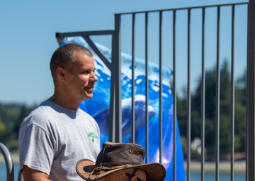 Ronald Reagan Holds Command Picnic