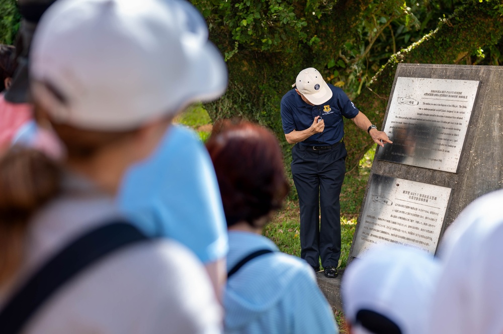 Local residents tour Kadena’s historical sites