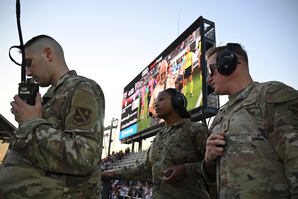 1st Helicopter Squadron flyover opens D.C. United vs. Inter Miami match