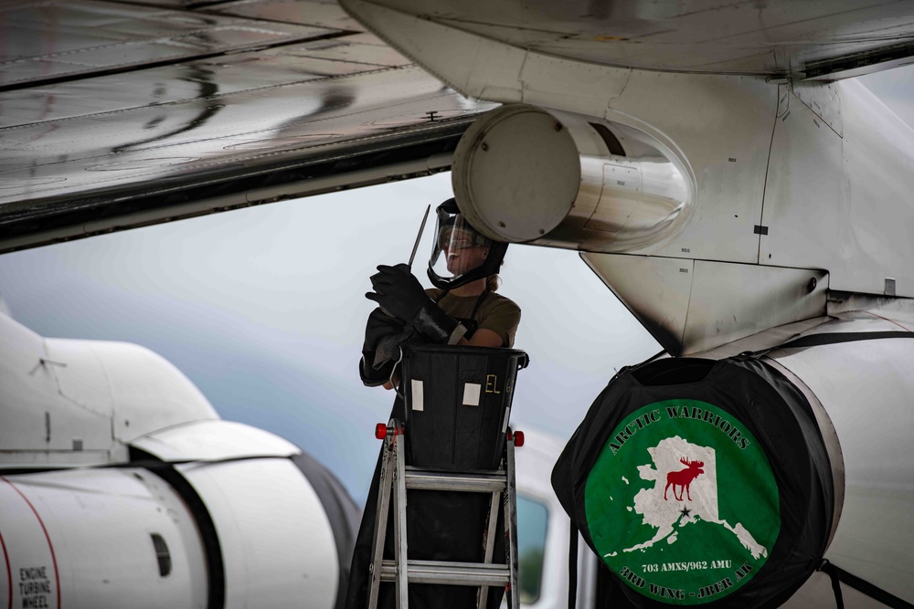 Airmen perform fuels maintenance during Northern Edge 25