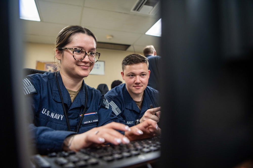 Reagan Sailors Conduct Daily Operations