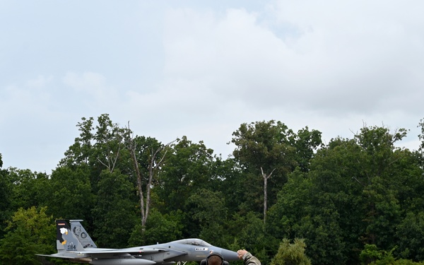Kingsley Field F-15C Eagle A/C 114 Enshrined at Smithsonian