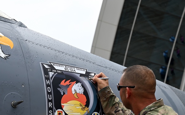 Kingsley Field F-15C Eagle A/C 114 Enshrined at Smithsonian