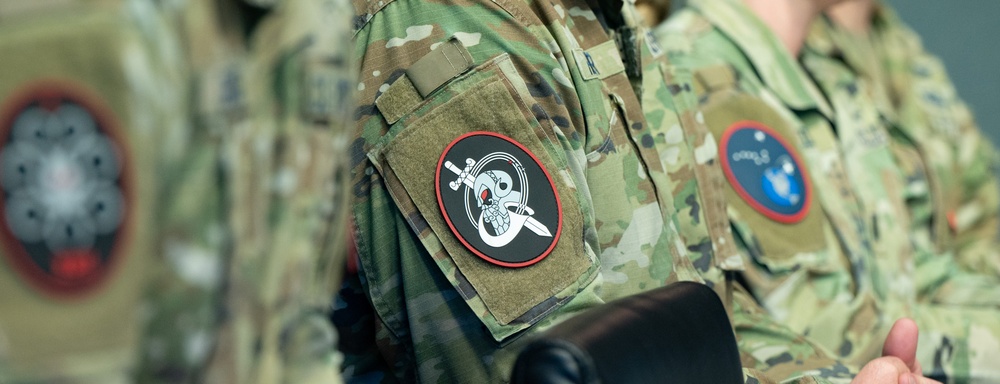 Space Operations Command Guardians Wear Red Patches, Signifying Warfighting Focus