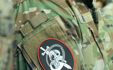 Space Operations Command Guardians Wear Red Patches, Signifying Warfighting Focus