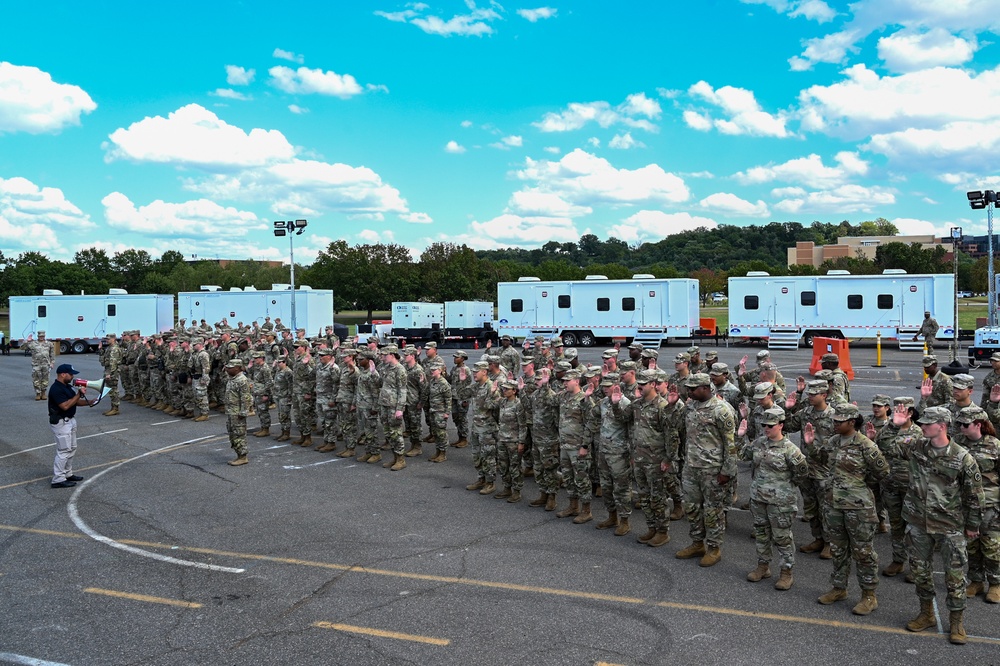 Louisiana National Guard Soldiers deputized in support of JTF-DC