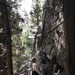 V35 and V11 Marines conduct mock lead climbing during Assault Climbers Course