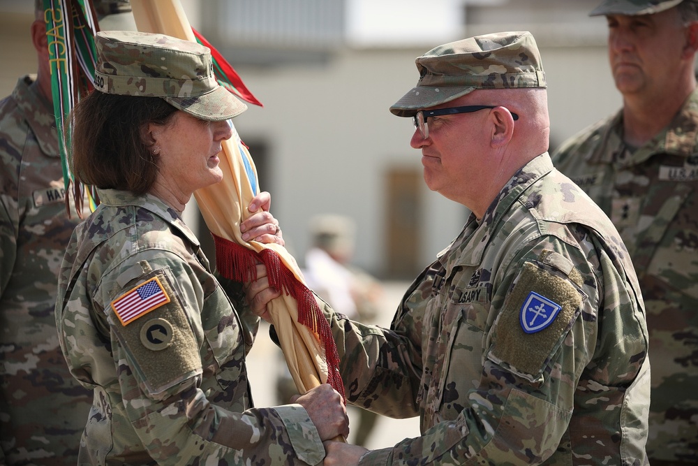 79th Theater Sustainment Command change of command ceremony