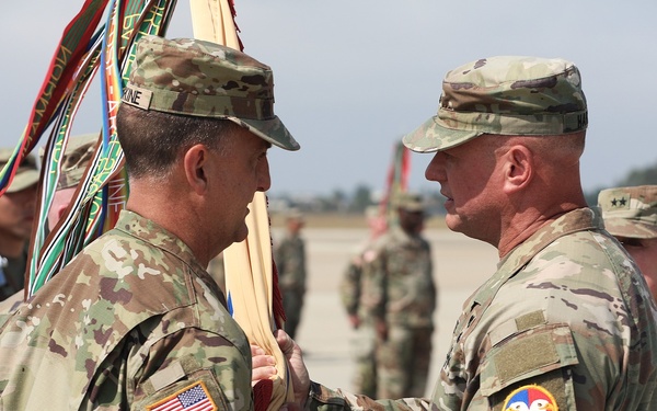 79th Theater Sustainment Command change of command ceremony