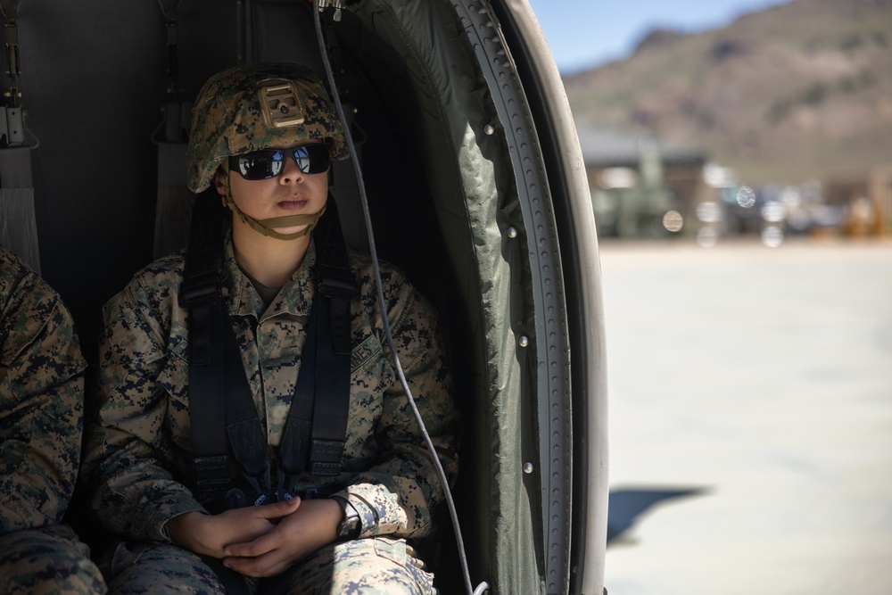 CLB-5, CLR-1 Marines rehearse sling load, speed ball deliveries with Nevada National Guard during MTX 4-25