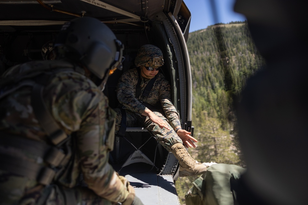 CLB-5, CLR-1 Marines rehearse sling load, speed ball deliveries with Nevada National Guard during MTX 4-25