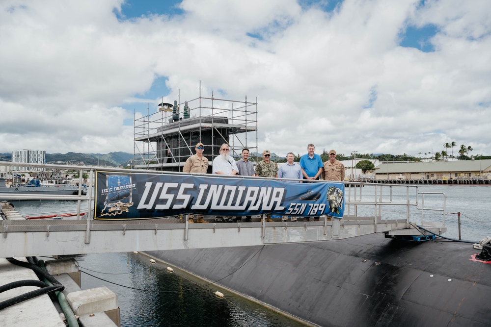 Dr. Michael Pollock Visits USS Indiana (SSN 789)