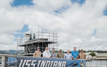 Dr. Michael Pollock Visits USS Indiana (SSN 789)