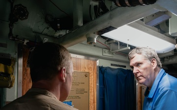 Dr. Michael Pollock Visits USS Indiana (SSN 789)