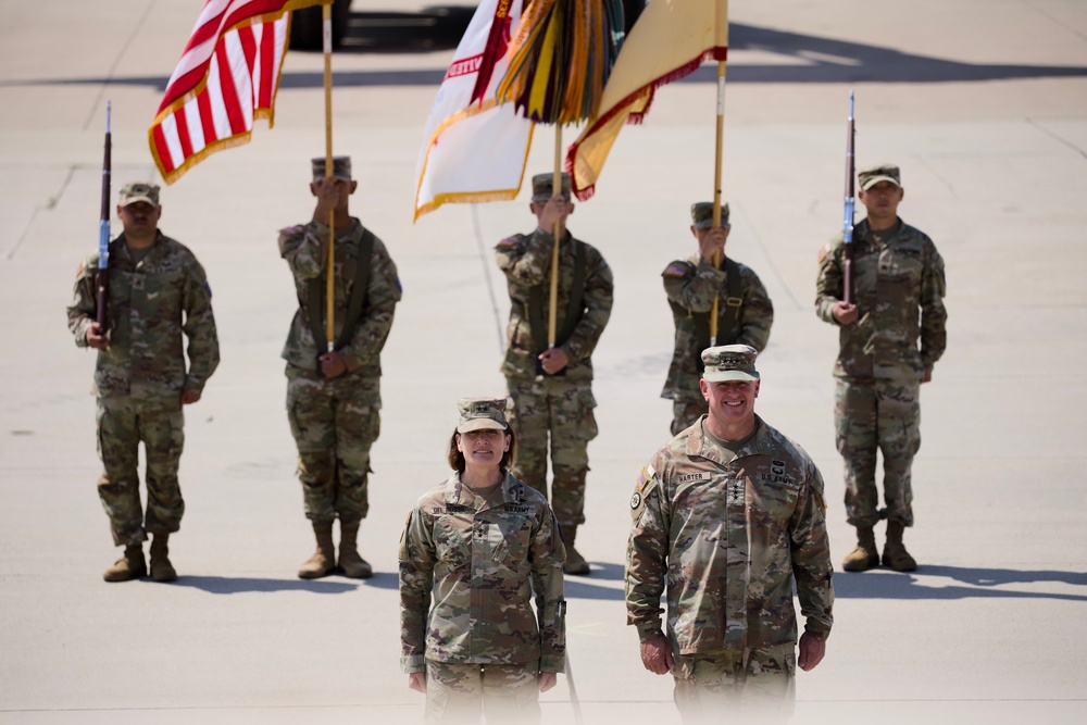 79th Theater Sustainment Command change of command ceremony