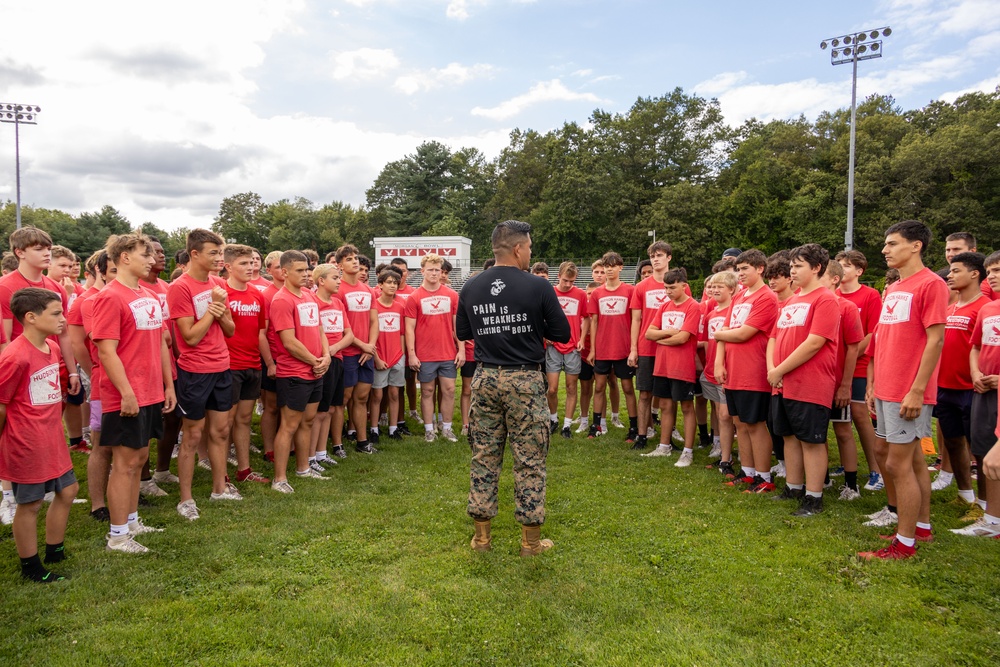 MCRC Challenges Hudson High School with the Combat Fitness Test