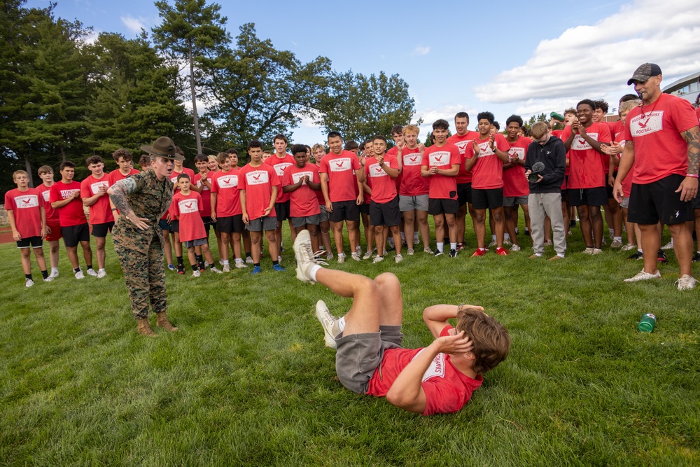 MCRC Challenges Hudson High School with the Combat Fitness Test