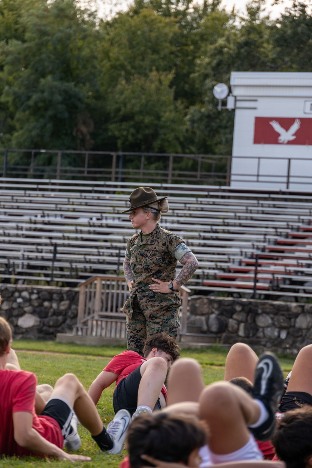 MCRC Challenges Hudson High School with the Combat Fitness Test