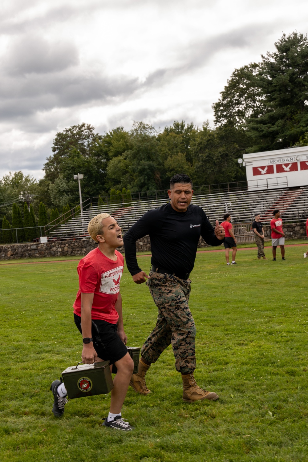 MCRC Challenges Hudson High School with the Combat Fitness Test