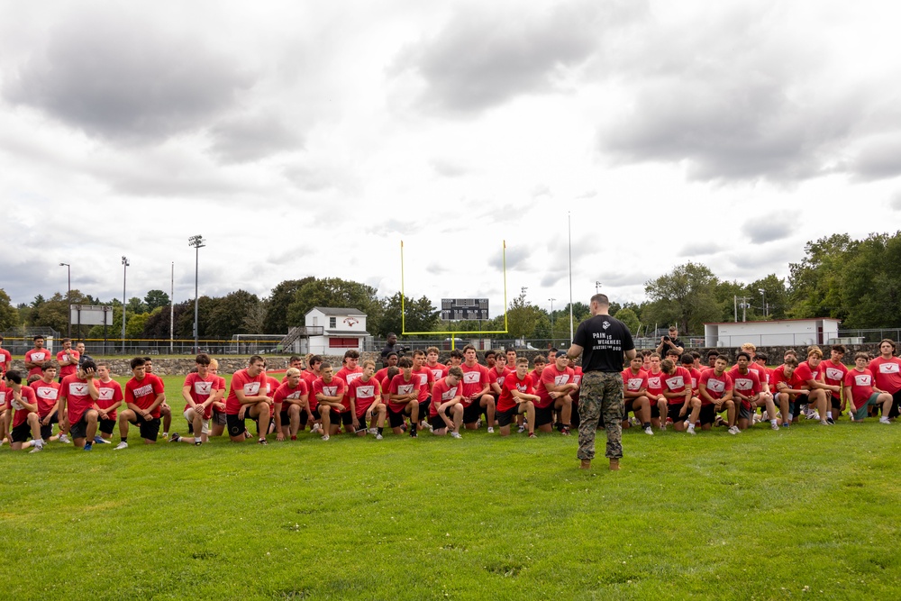MCRC Challenges Hudson High School with the Combat Fitness Test