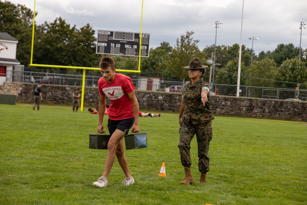 MCRC Challenges Hudson High School with the Combat Fitness Test