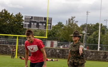 MCRC Challenges Hudson High School with the Combat Fitness Test