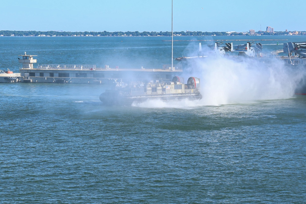 IWO ARG LCAC Operations at Naval Station Norfolk