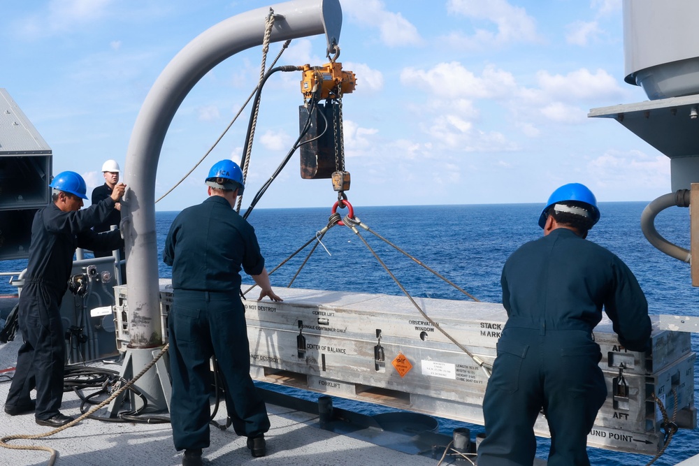 USS Iwo Jima Sailors Load a Rim-7 Sea Sparrow